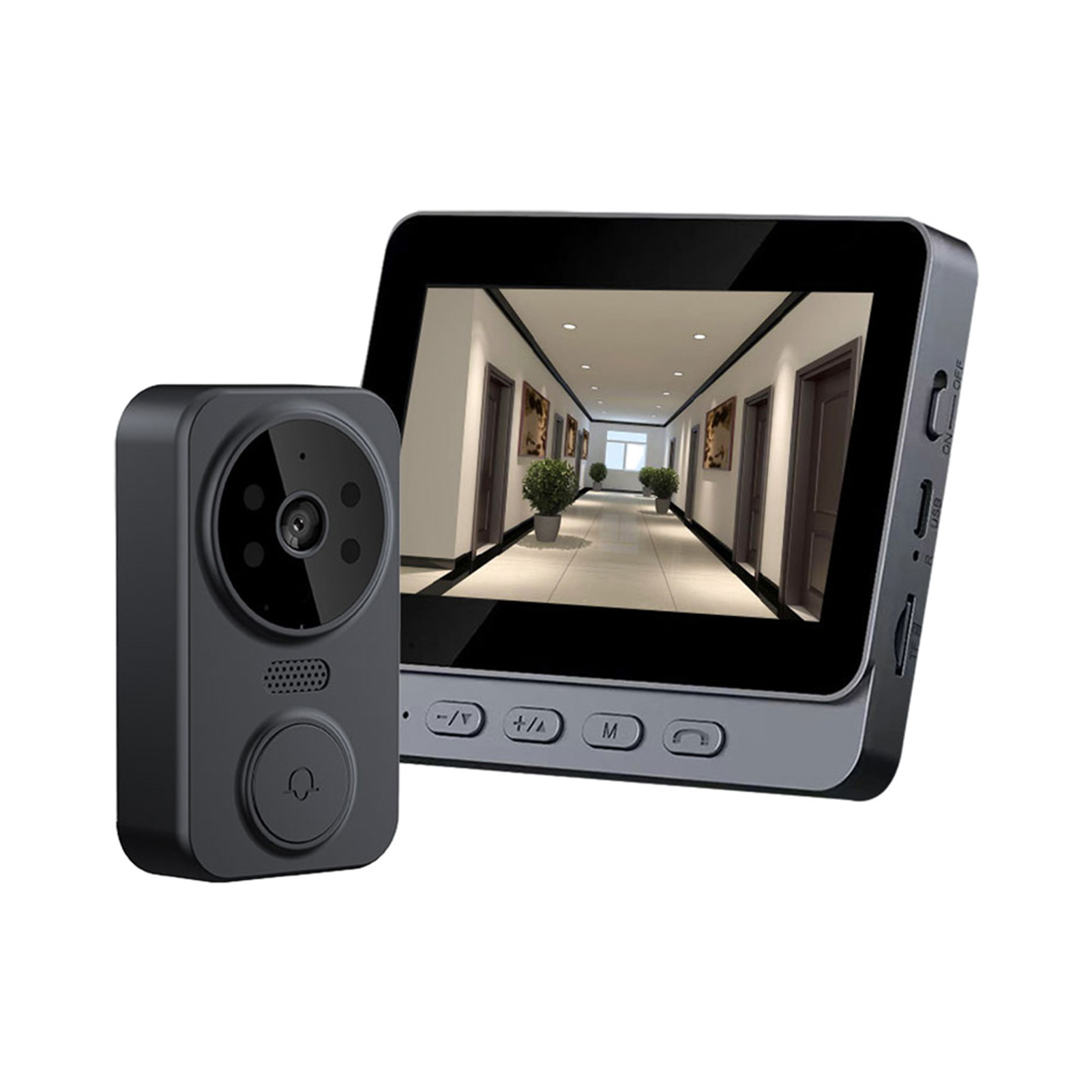 4.3 Inch IPS Screen 2.4G Wirel - đánh giá và giá Smart Doorbell Wired