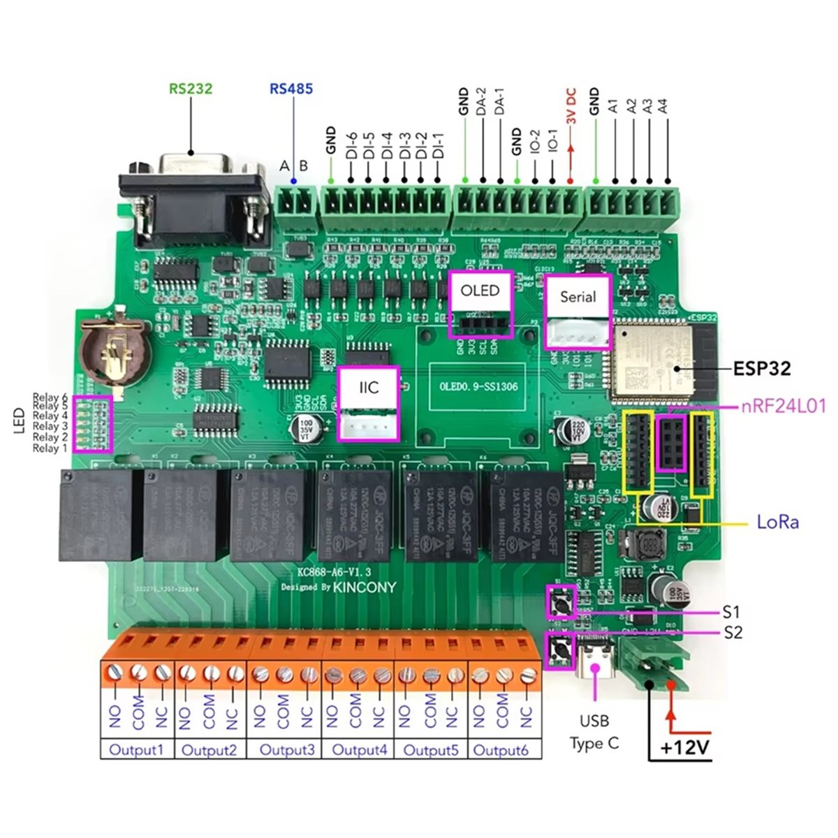 KC868-A6 Development Board MQT - đánh giá và giá Home Automation Systems Diy