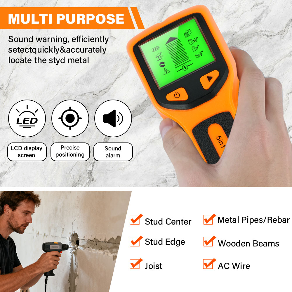 Handheld 5 in 1 Digital Wall S - đánh giá và giá Water Leak Detector Wired