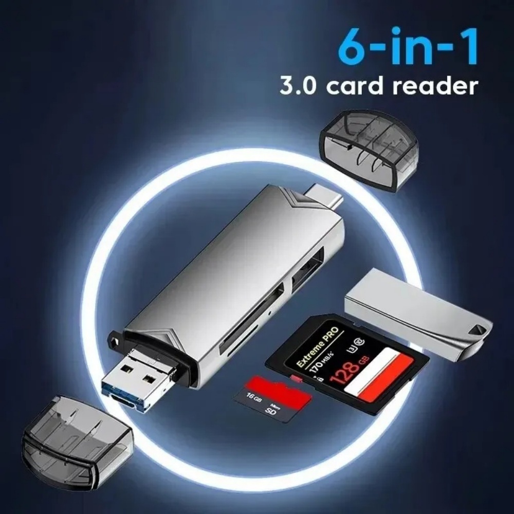 6‑in‑1 USB 3.0 OTG Card Reader - đánh giá và giá Home Assistant Sd