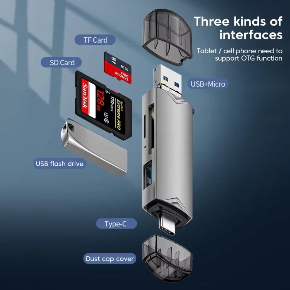 6‑in‑1 USB 3.0 OTG Card Reader - đánh giá và giá Home Assistant Sd