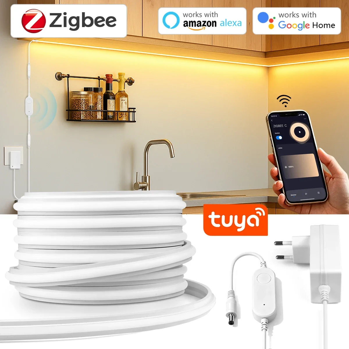 Zigbee 3.0 24V Neon LED Strip  - đánh giá và giá Zigbee Coordinator Stick